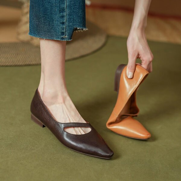 CHIKO Gracelynn Square Toe Block Heels Pumps Shoes - Image 2