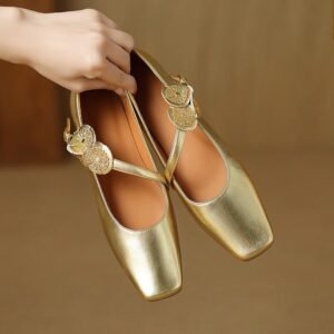 CHIKO Alayah Square Toe Block Heels Mary Jane Shoes