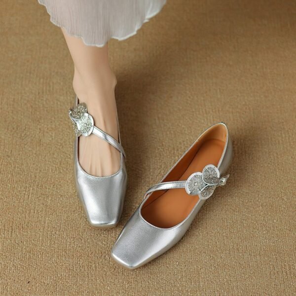 CHIKO Alayah Square Toe Block Heels Mary Jane Shoes - Image 2