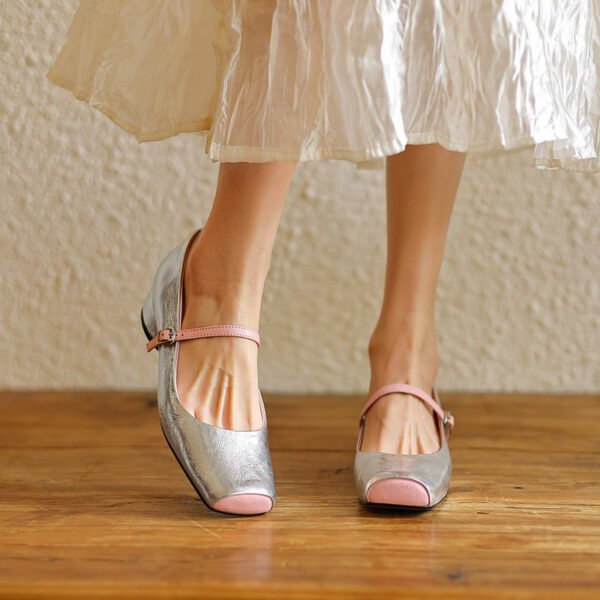 CHIKO Allie Square Toe Block Heels Mary Jane Shoes - Image 2