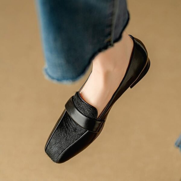 CHIKO Katalina Square Toe Block Heels Loafers Shoes - Image 2
