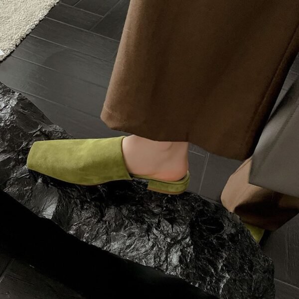 CHIKO Aleena Square Toe Block Heels Clogs/Mules Shoes - Image 2