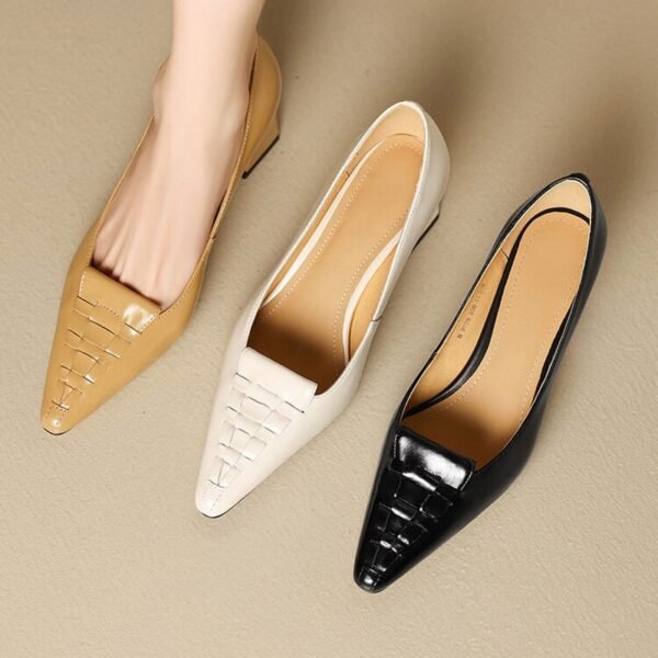 CHIKO Leslie Pointy Toe Block Heels Pumps Shoes - Image 2