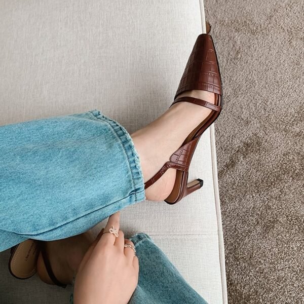 CHIKO Romina Pointy Toe Stiletto Slingback Shoes - Image 2