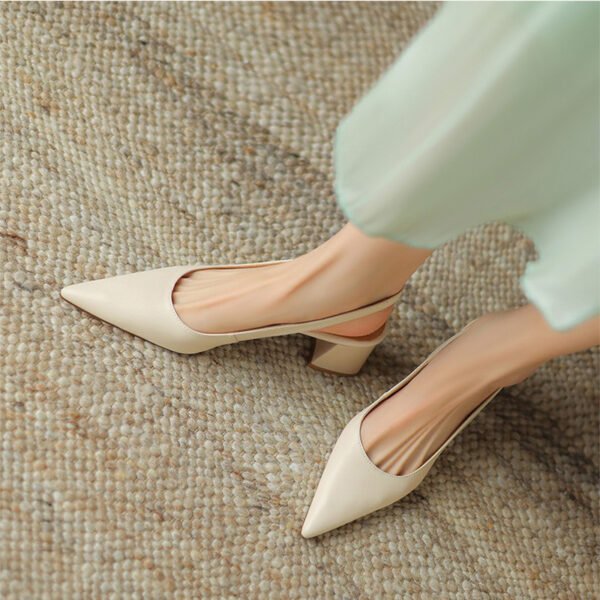 CHIKO Della Pointy Toe Block Heels Slingback Shoes - Image 2