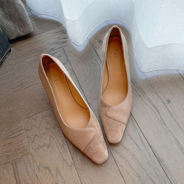 CHIKO Cleo Square Toe Chunky Heels Pumps Shoes - Image 2