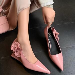CHIKO Ellianna Pointy Toe Wedge Pumps Shoes