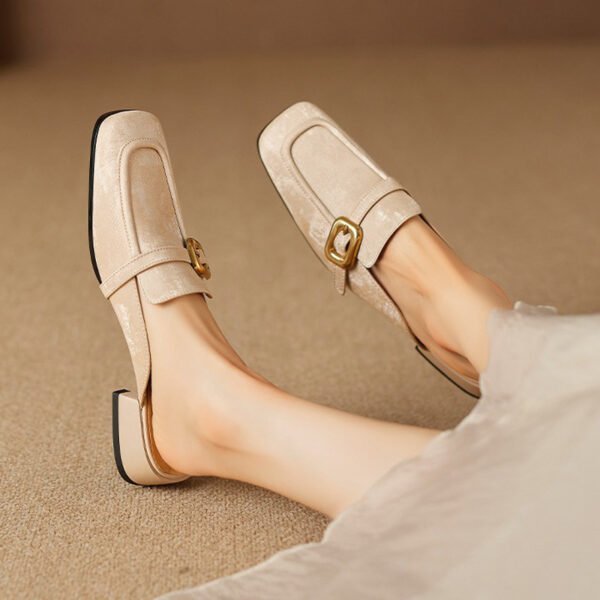 CHIKO Marilyn Square Toe Block Heels Clogs/Mules Shoes - Image 2