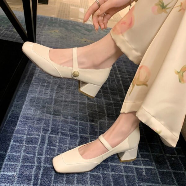 CHIKO Galilea Square Toe Block Heels Mary Jane Shoes - Image 2