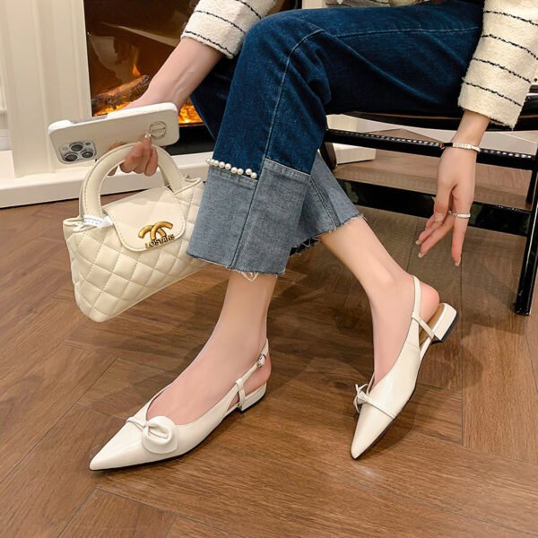 CHIKO Liv Pointy Toe Block Heels Slingback Shoes - Image 2