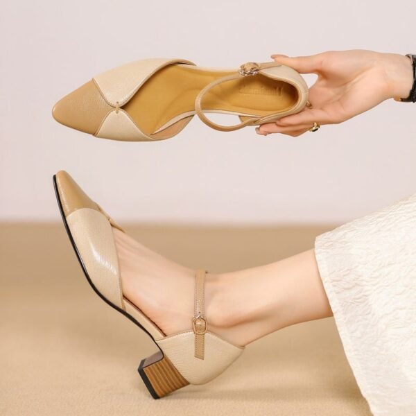 CHIKO Jovie Pointy Toe Block Heels Pumps Shoes - Image 2