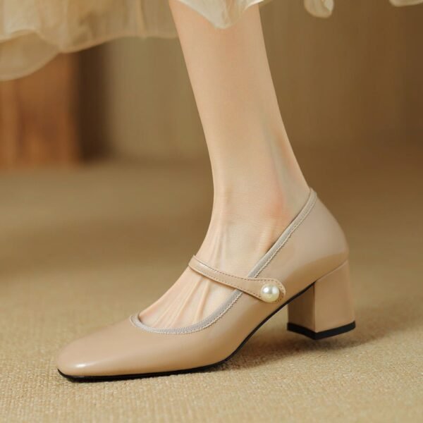 CHIKO Karina Square Toe Block Heels Mary Jane Shoes - Image 2