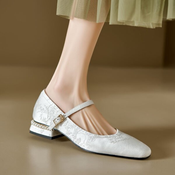 CHIKO Hana Square Toe Block Heels Mary Jane Shoes - Image 2