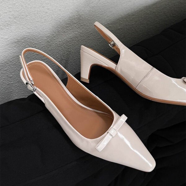 CHIKO Laurel Pointy Toe Kitten Heels Slingback Shoes - Image 2