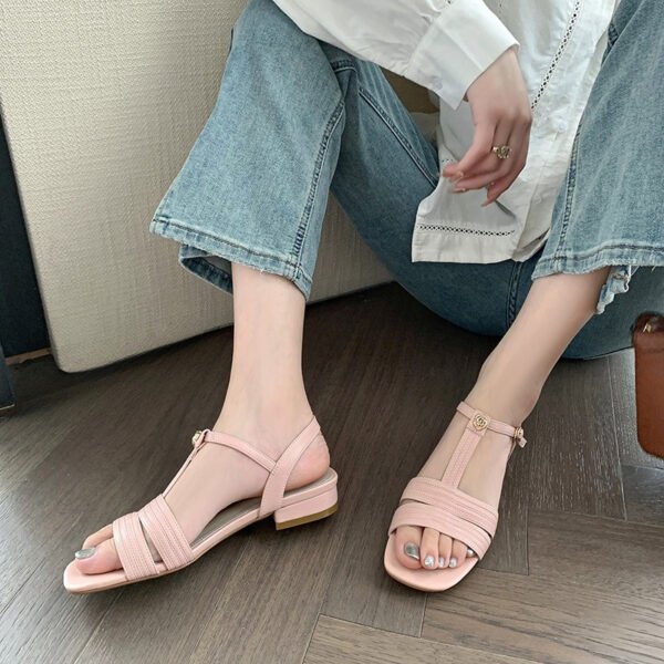 CHIKO Wrenlee Open Toe Block Heels Flats Sandals - Image 2