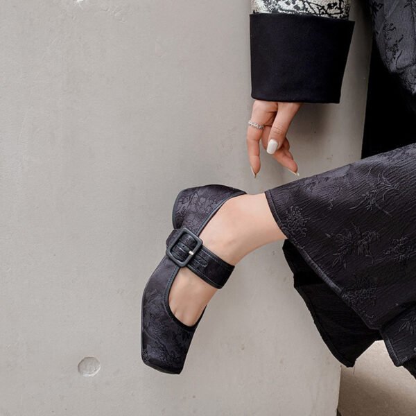 CHIKO Julie Square Toe Block Heels Mary Jane Shoes - Image 2