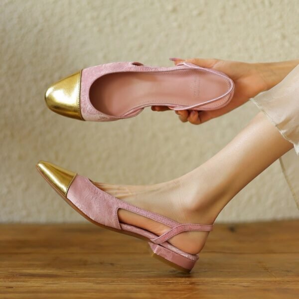 CHIKO Siena Round Toe Block Heels Slingback Shoes - Image 2