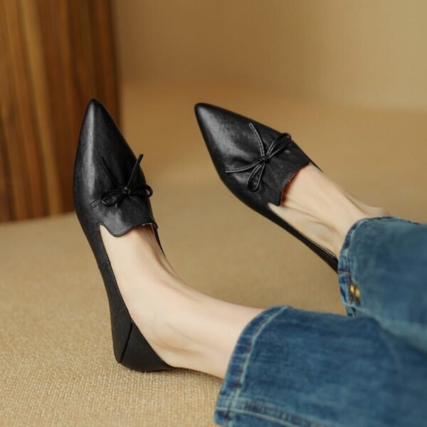 CHIKO Jaliyah Pointy Toe Block Heels Loafers Shoes - Image 2