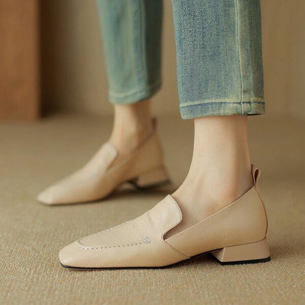 CHIKO Reina Square Toe Block Heels Loafers Shoes - Image 2
