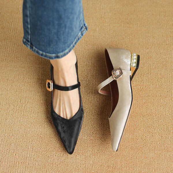 CHIKO Rosa Pointy Toe Block Heels Mary Jane Shoes - Image 2