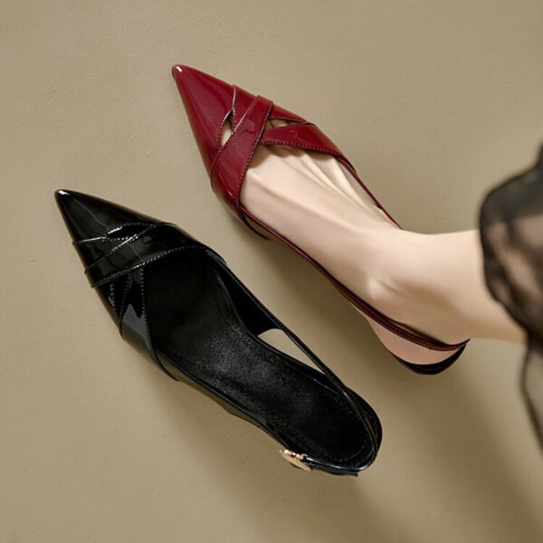 CHIKO Mara Pointy Toe Kitten Heels Slingback Shoes - Image 2