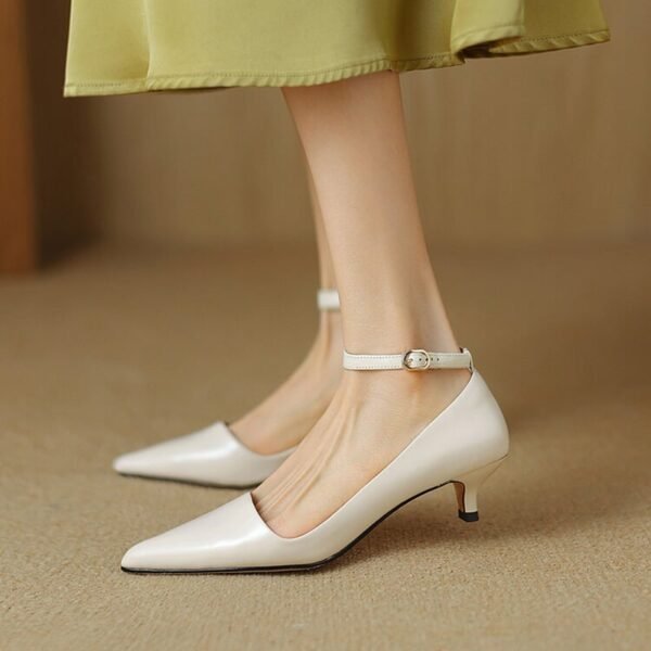 CHIKO Kaitlyn Pointy Toe Kitten Heels Pumps Shoes - Image 2