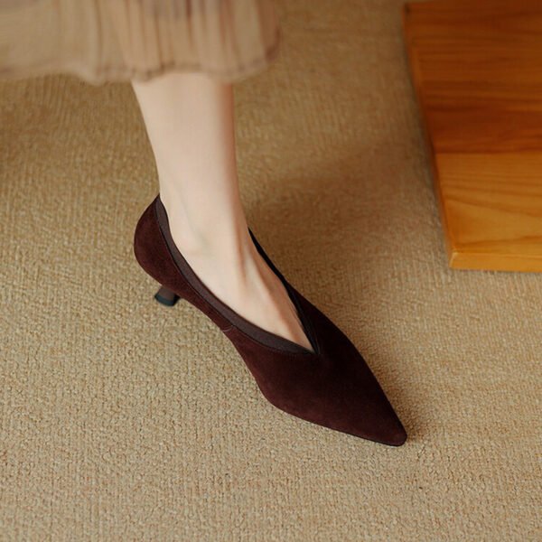 CHIKO Zahra Pointy Toe Kitten Heels Pumps Shoes - Image 2