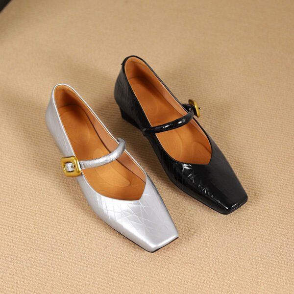 CHIKO Marie Square Toe Block Heels Mary Jane Shoes - Image 2