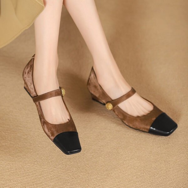 CHIKO Remy Square Toe Block Heels Mary Jane Shoes - Image 2