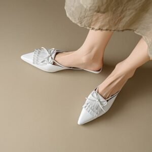 CHIKO Laylani Pointy Toe Kitten Heels Clogs/Mules Shoes