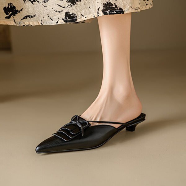 CHIKO Laylani Pointy Toe Kitten Heels Clogs/Mules Shoes - Image 2