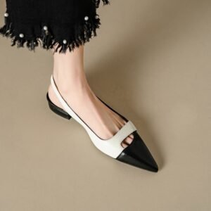 CHIKO Simone Pointy Toe Block Heels Slingback Shoes