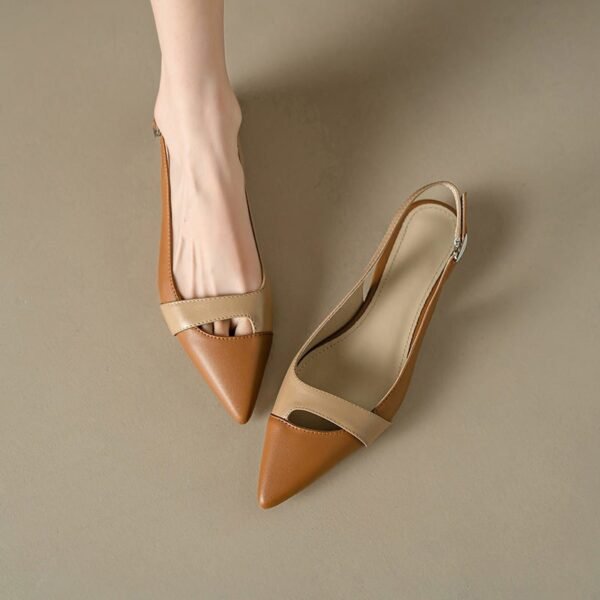 CHIKO Simone Pointy Toe Block Heels Slingback Shoes - Image 2
