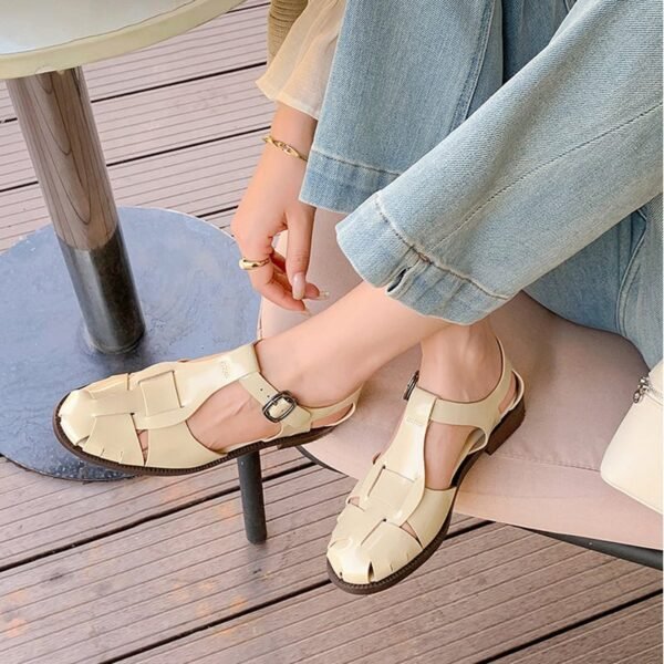 CHIKO Alaiya Round Toe Block Heels Flats Sandals - Image 2