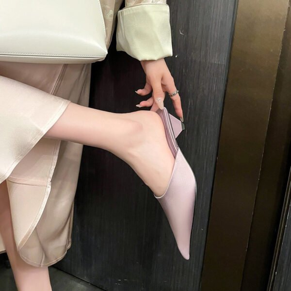 CHIKO Nyra Pointy Toe Block Heels Clogs/Mules Shoes - Image 2
