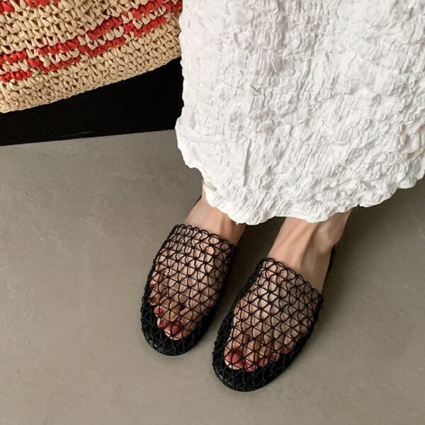 CHIKO Amiri Round Toe Block Heels Slingback Shoes - Image 2