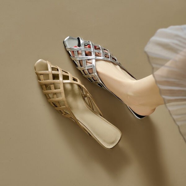CHIKO Imran Peep Toe Block Heels Clogs/Mules Shoes - Image 2