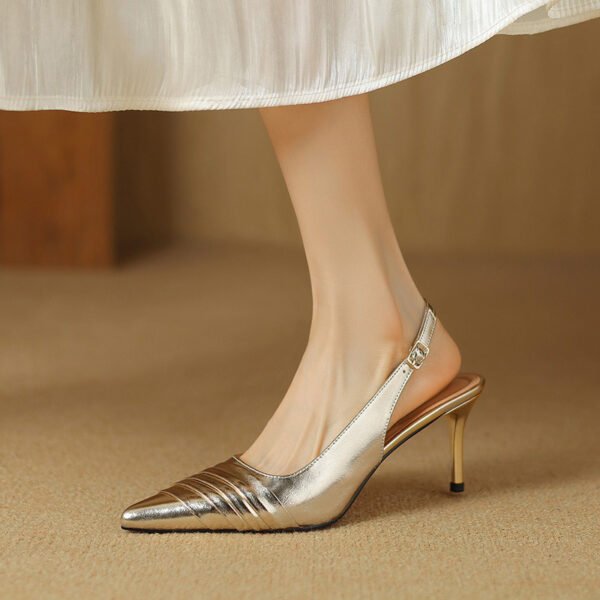 CHIKO Judith Pointy Toe Stiletto Slingback Shoes - Image 2