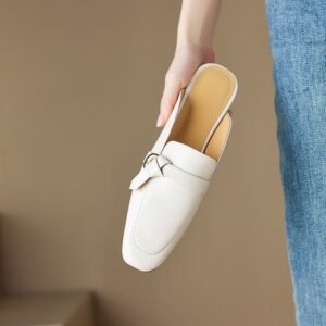 CHIKO Elowyn Square Toe Block Heels Clogs/Mules Shoes