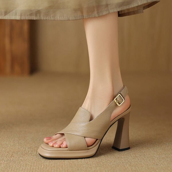 CHIKO Kamari Open Toe Block Heels Platforms Sandals