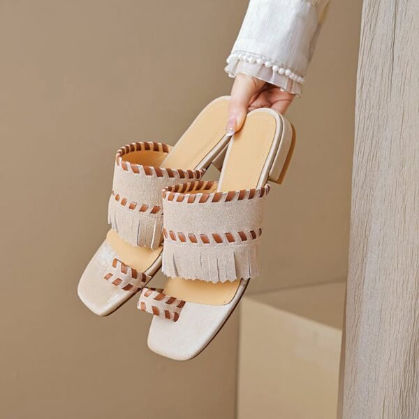 CHIKO Ishaq Open Toe Block Heels Slides Sandals - Image 2