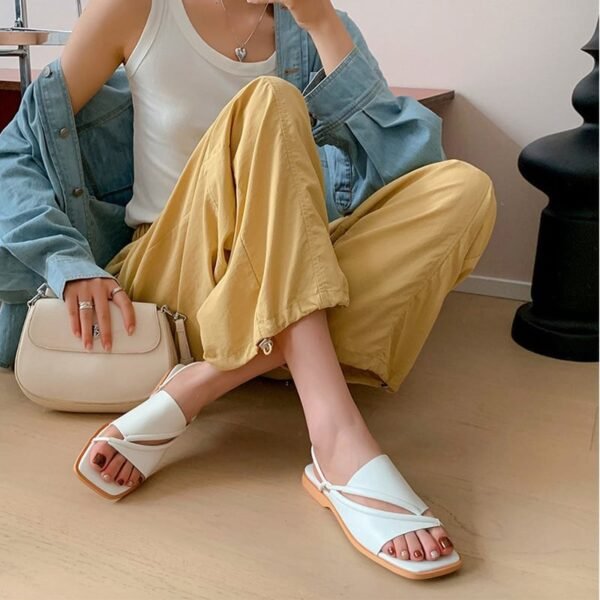 CHIKO Ismail Open Toe Block Heels Slides Sandals