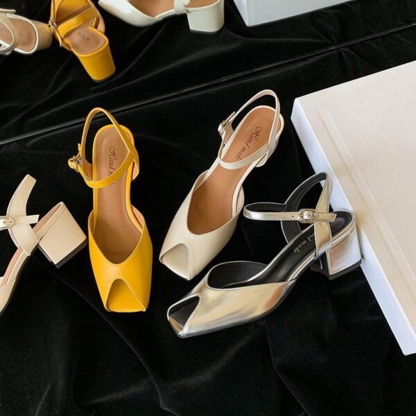 CHIKO Jream Peep Toe Block Heels Heeled Sandals