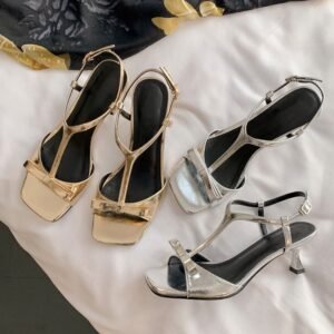 CHIKO Promise Open Toe Stiletto T-Strap Shoes