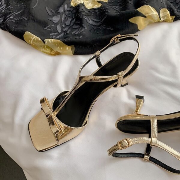 CHIKO Promise Open Toe Stiletto T-Strap Shoes - Image 2
