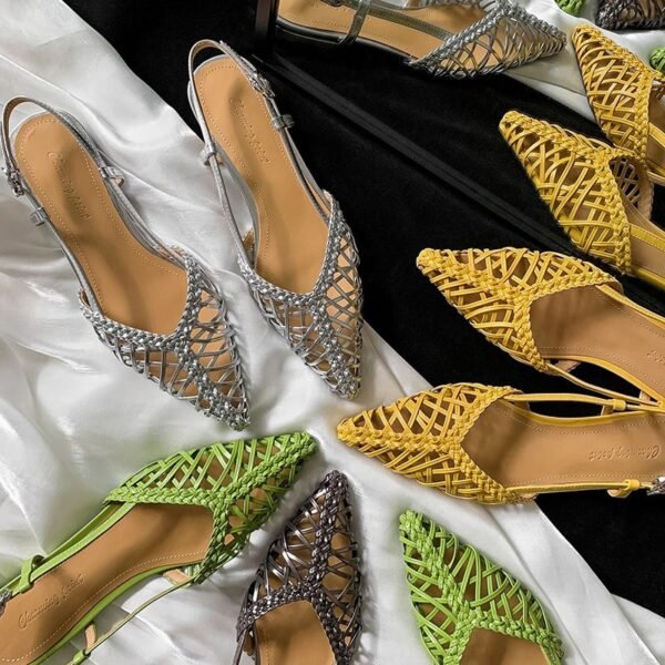 CHIKO Kalee Pointy Toe Block Heels Slingback Shoes