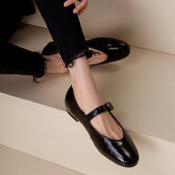 CHIKO Kaley Round Toe Block Heels Mary Jane Flats - Image 2