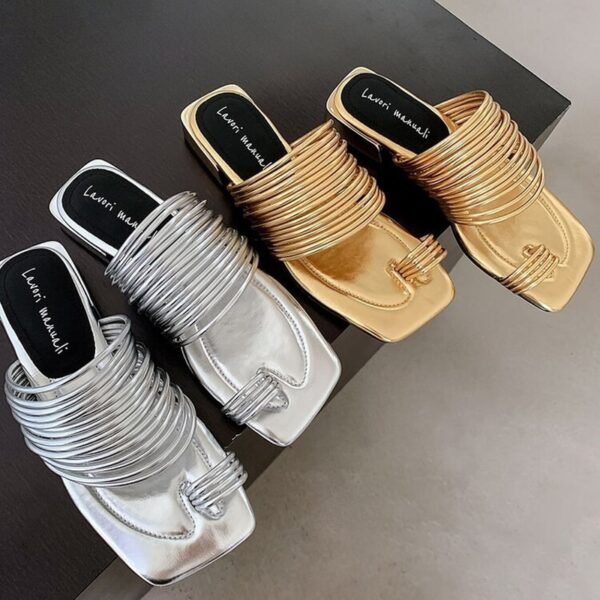 CHIKO Kaylea Open Toe Block Heels Slides Sandals - Image 2