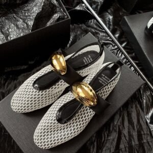 CHIKO Hadlee Round Toe Block Heels Mary Jane Flats