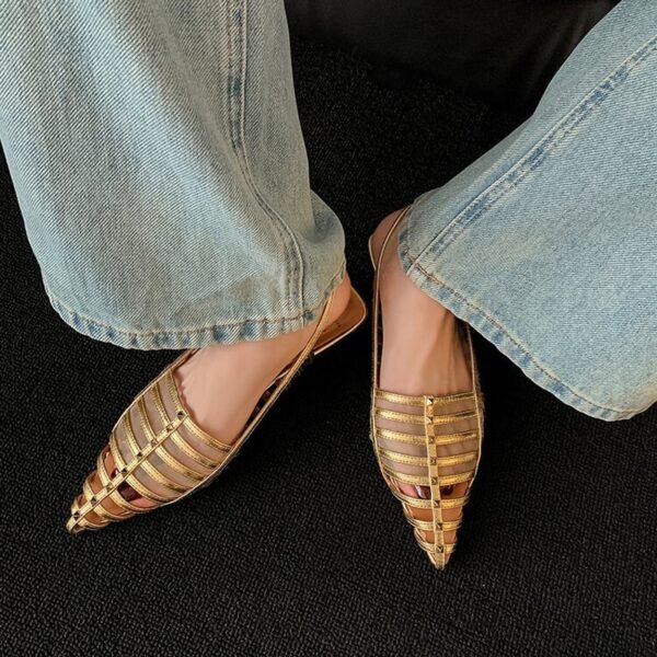 CHIKO Allyson Pointy Toe Block Heels Slingback Shoes - Image 2